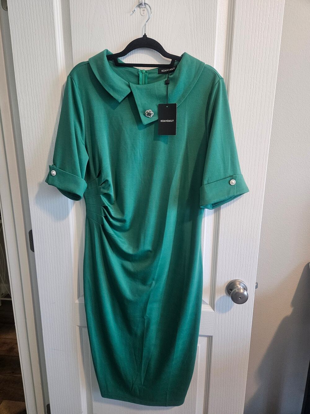 Koandaily Women's Short Sleeve Midi Dress